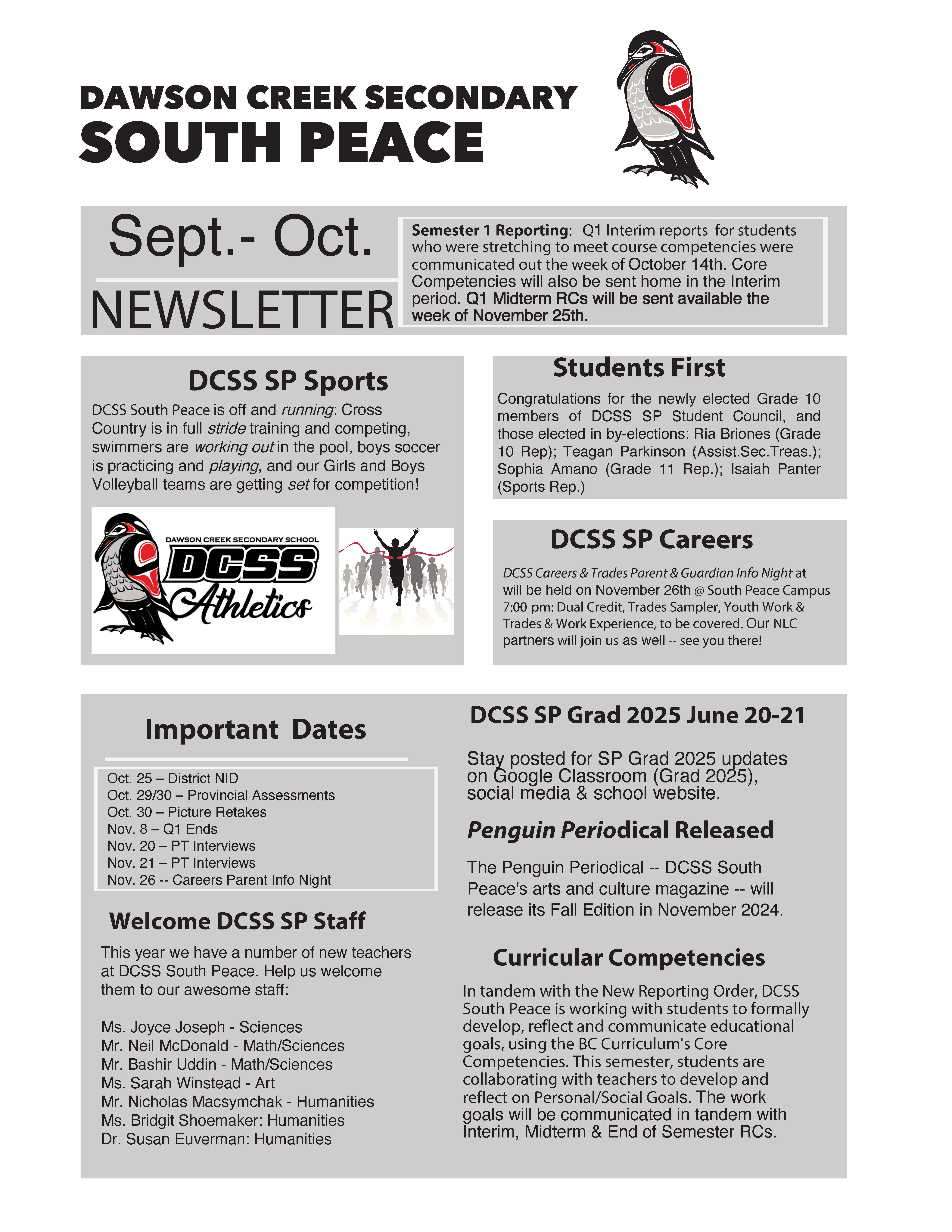 DCSS SP September-October Newsletter