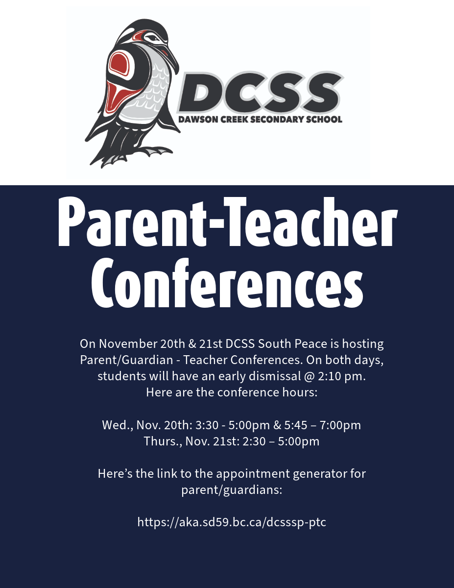 Book Parent Teacher Conferences: November 20-21 