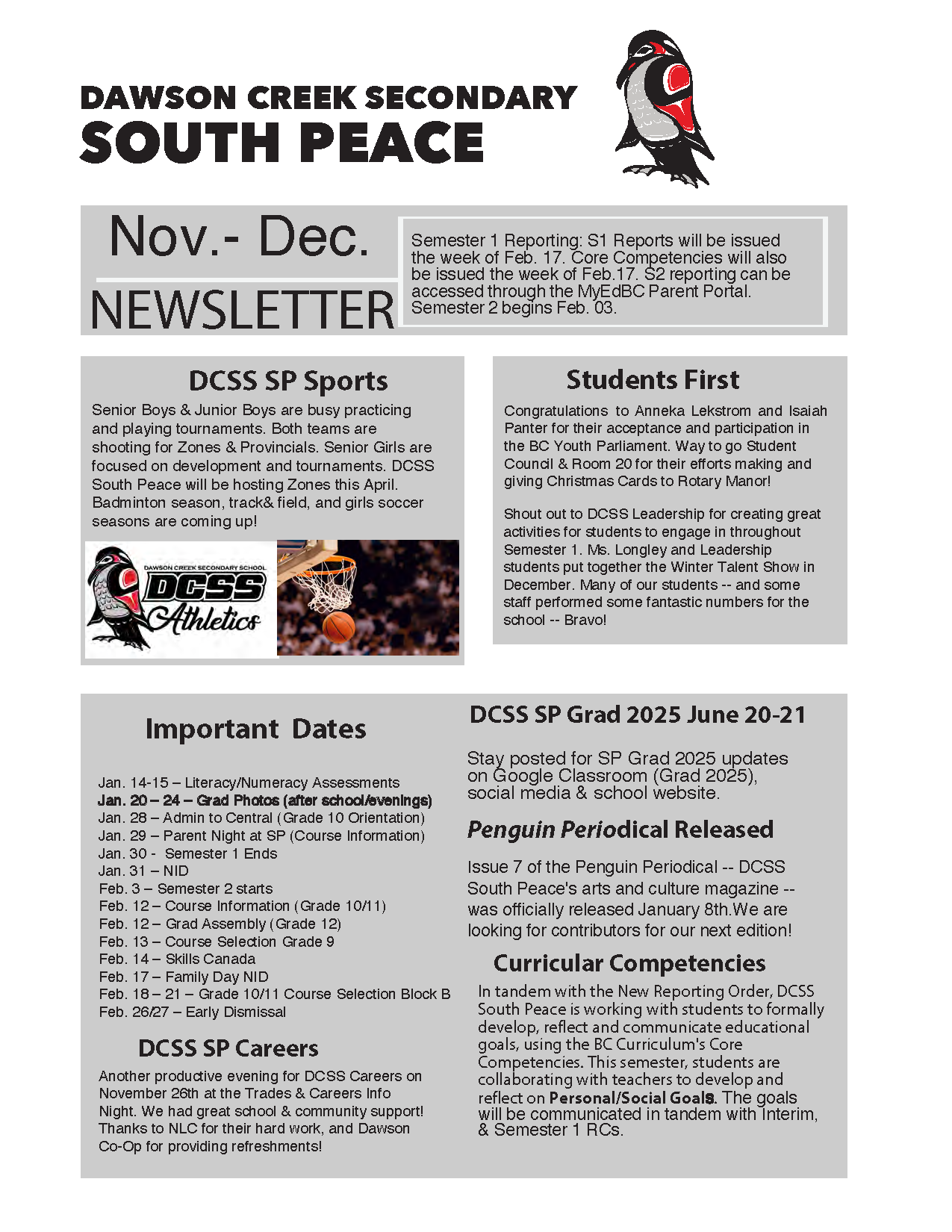 Nov/Dec Newsletter