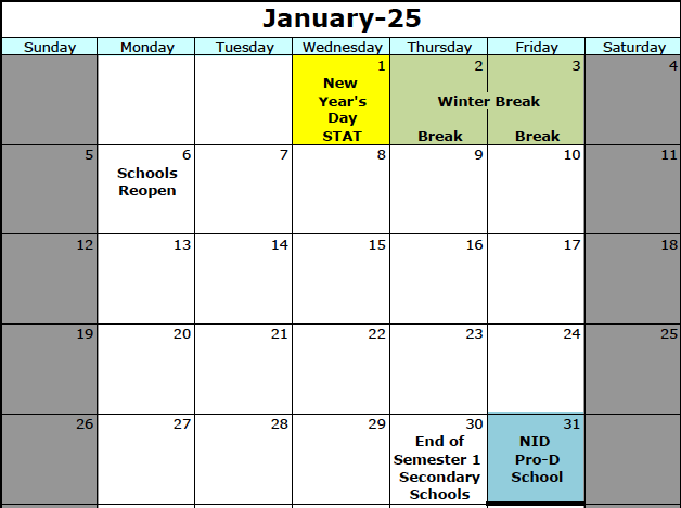 SD 59 Calendar (Jan)