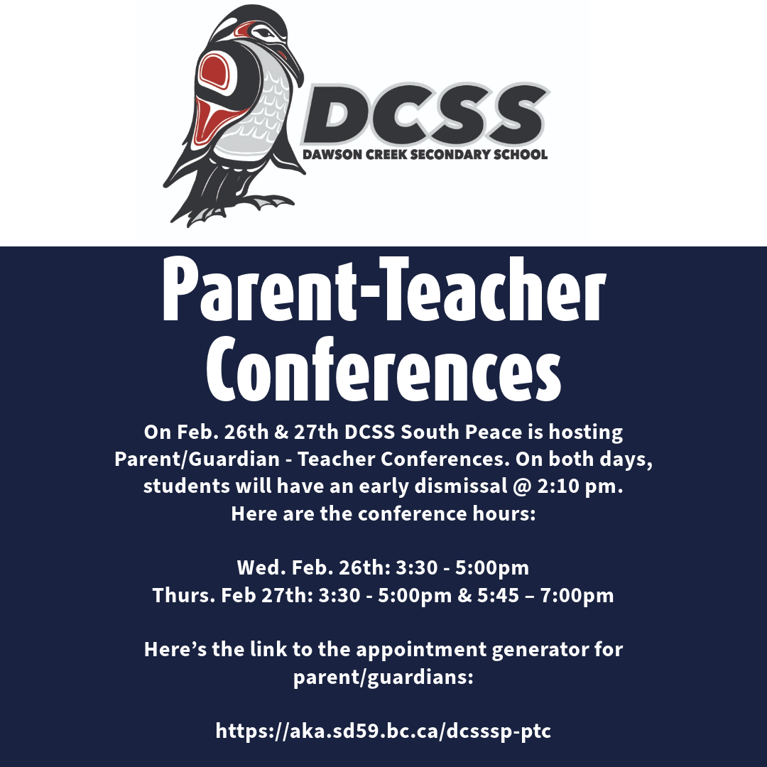 Parent-Guardian Teacher Conferences Feb 26-27