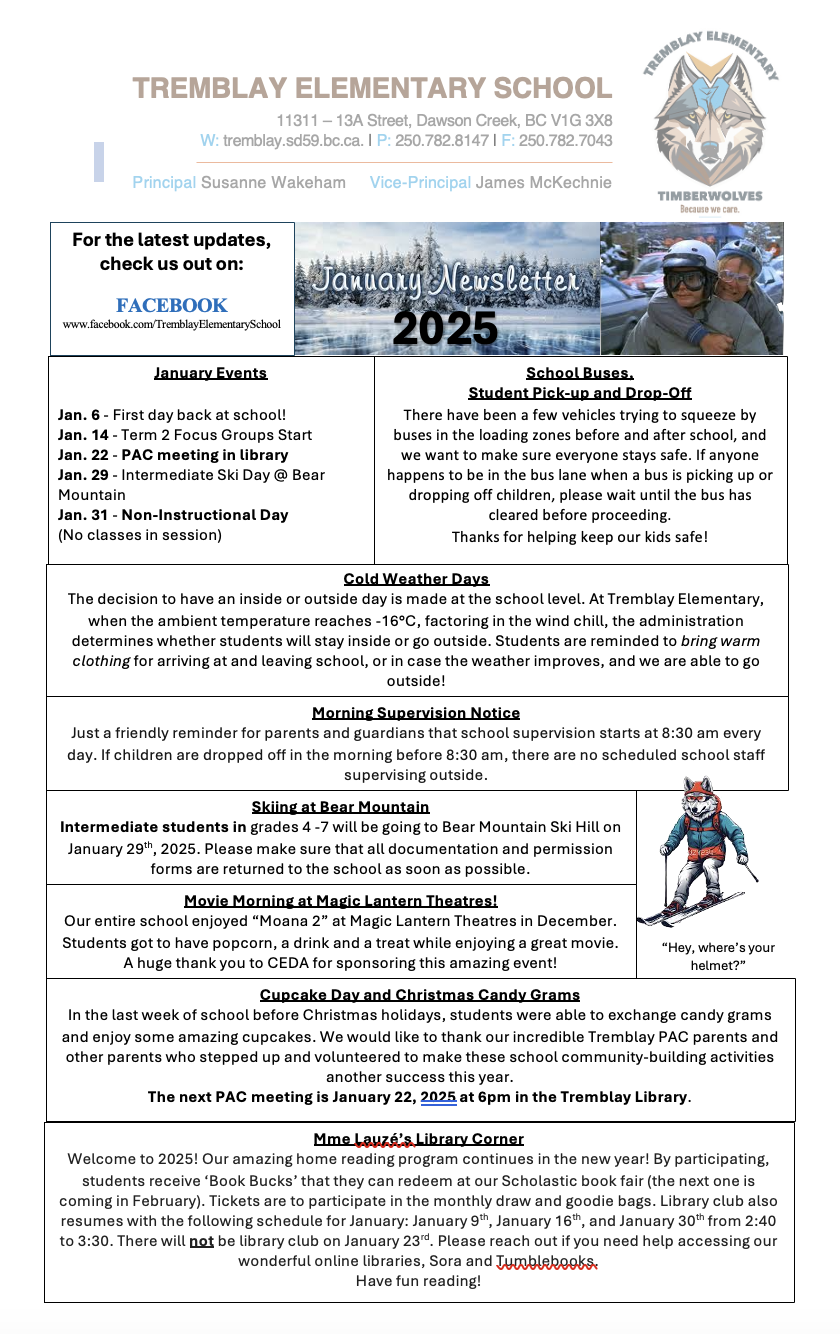 January 2025 Newsletter 